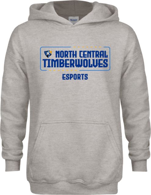 North Central Michigan Youth Fleece Hood NCMC Timberwolves Esports - ONLINE ONLY