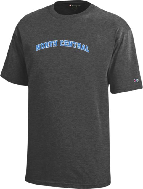 North Central Michigan Champion Youth Granite Heather Short Sleeve Tee Arched North Central - ONLINE ONLY