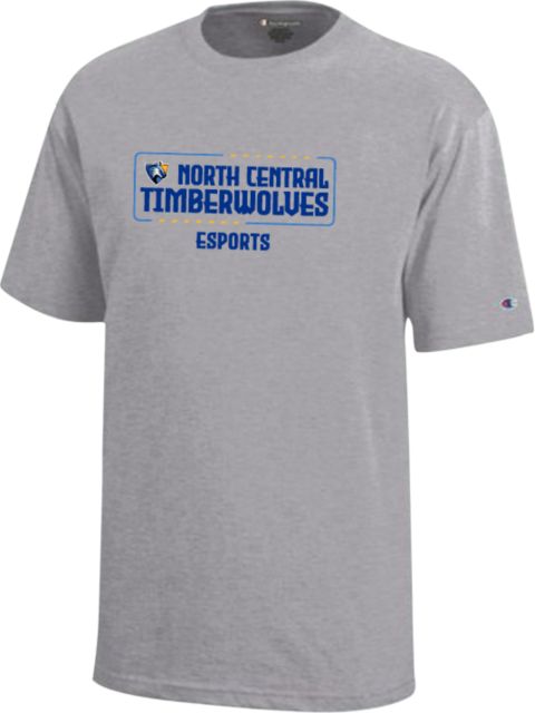 North Central Michigan Champion Youth Short Sleeve Tee NCMC Timberwolves Esports - ONLINE ONLY