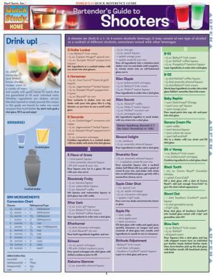 BARTENDERS GUIDE TO SHOOTERS