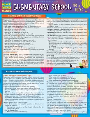ELEMENTARY SCHOOL TIPS & TRICK