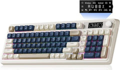 AULA S99 Pro Wireless Keyboard - Gaming Keyboards Media Knob - Blue/Gray - ONLINE ONLY